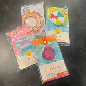 NIP Inflatable Swim Toy Bundle